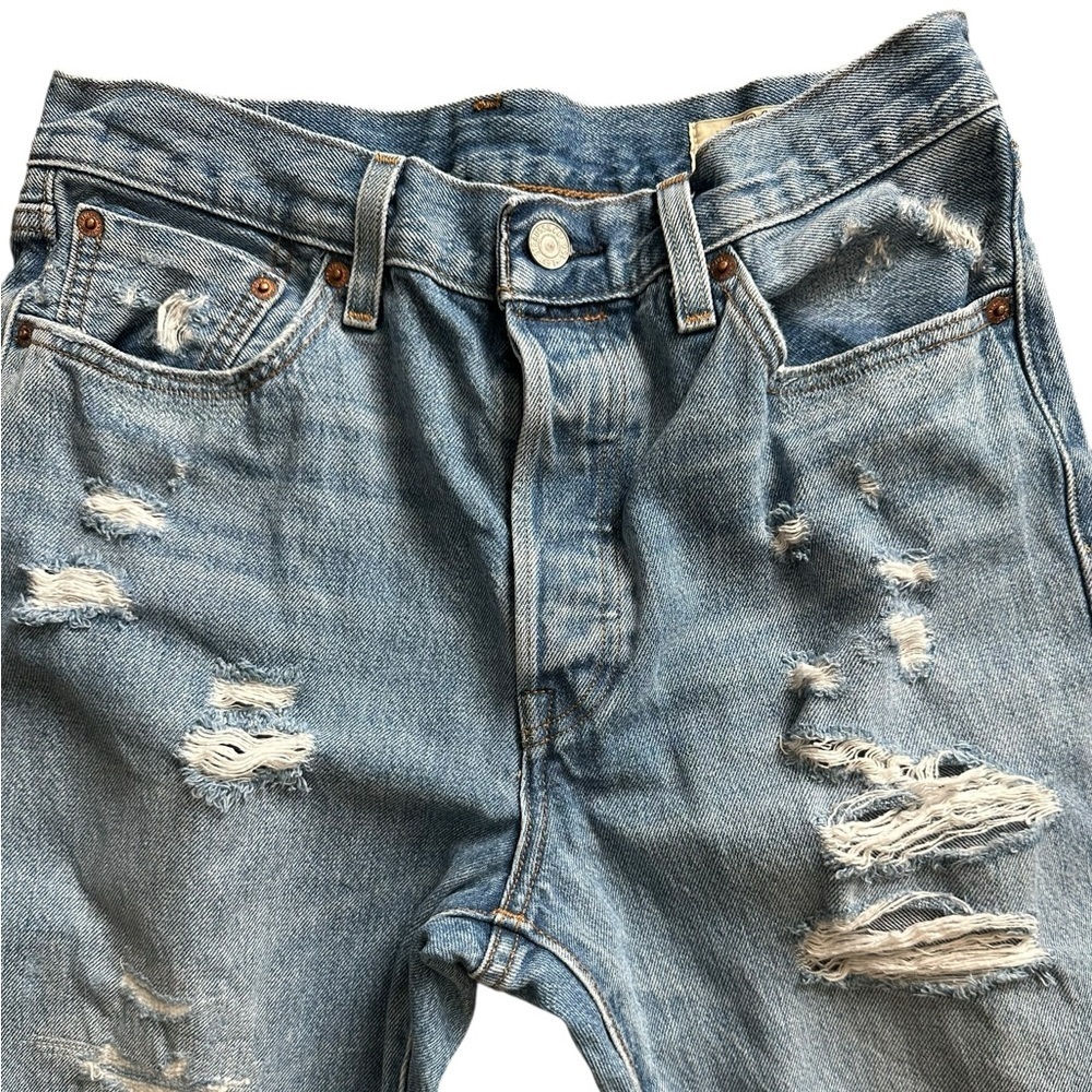 Levi’s Blue 150 Anniversary Edition Original Selvedge Jeans - Picture 5 of 9